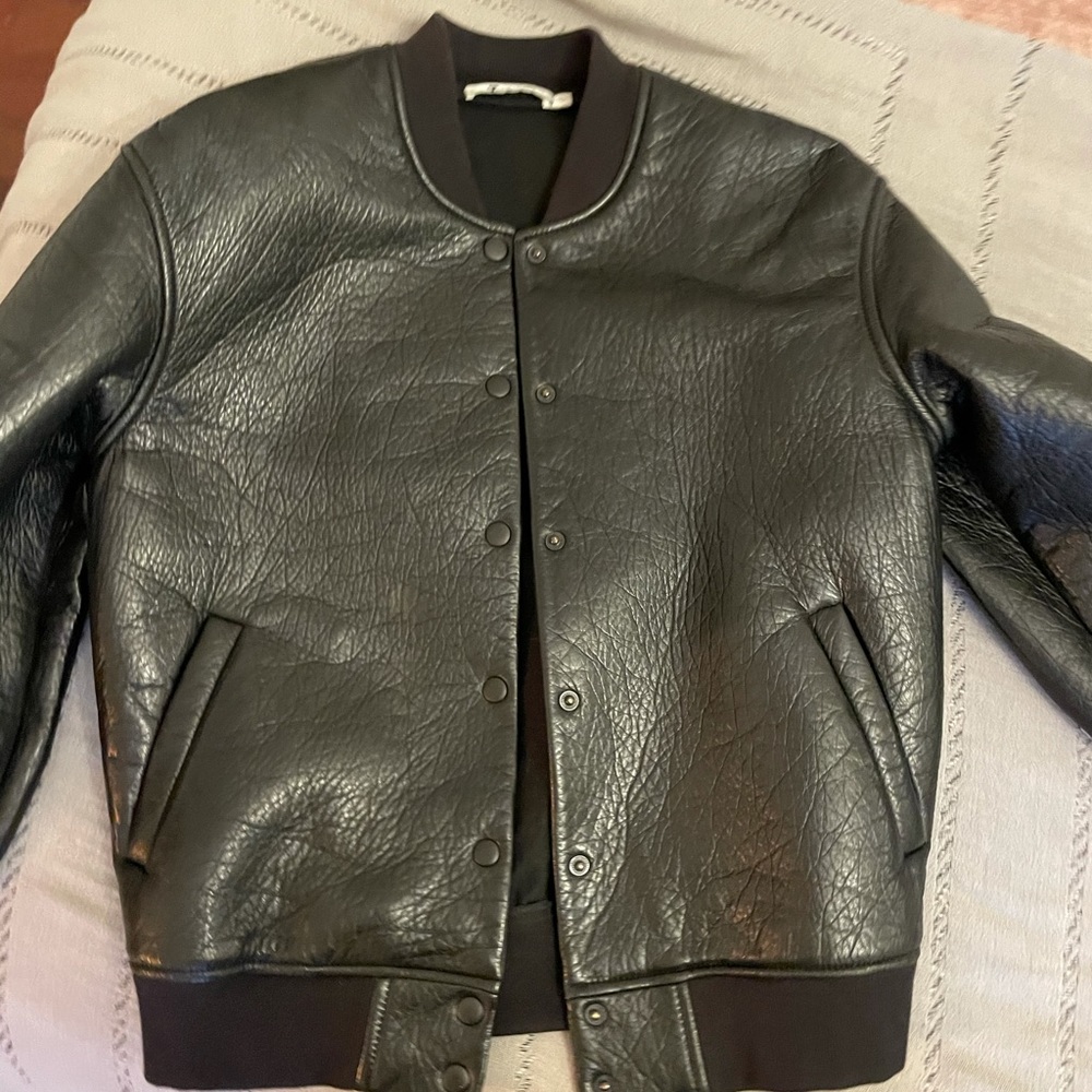Alexander Wang pebble leather jacket